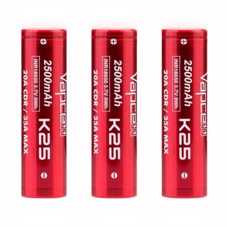 Vapcell K25 18650 Battery in Case