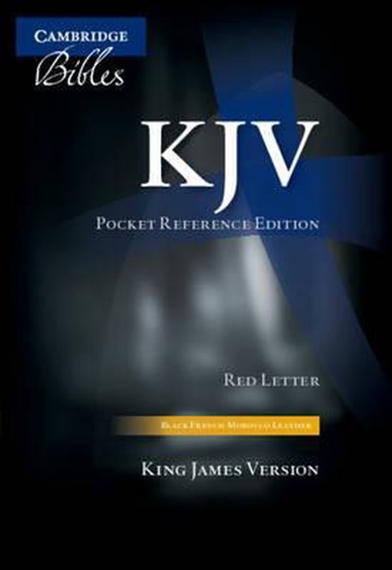 KJV Pocket Reference Edition King James Version, Black French Morocco Leather with Zip Fastener